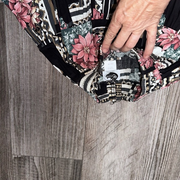 Vintage Western Collection pleated floral Aztec circle country dancing skirt - Picture 4 of 4